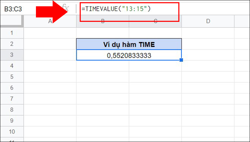 Gi&aacute; trị time_string phải c&oacute; dấu ngoặc k&eacute;p